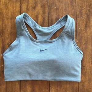 Nike Women's Heathered Gray Sports Bra with removab pads. New condition Medium